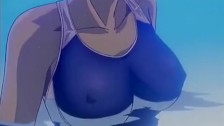 Large funbags anime porn film with lesbo joy in pool