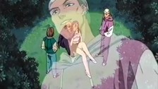 Pervs trussed and fuck anime mistress in park
