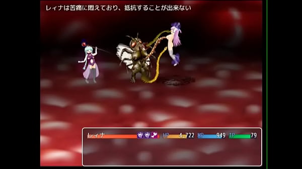 reina is absorbed by a fly monster and injected with an stimulant