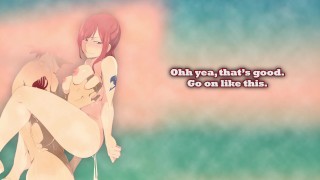 Jerk Off Instructions Recreation – Fairy Tail Erza is able to take a shower with you