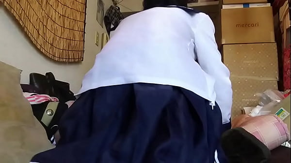 艦これ 【制服尻ふり】 【女装もみじ】