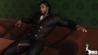 Black Granny suck immense dick after church