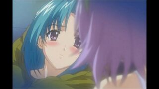 Nikutai Teni yuri girl-girl anime smooch scenes