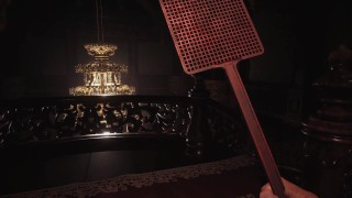 Resident Evil 8 – Girl Dimitrescu Spanked by Fly Swatter Resident Evil Village: Massive Booty Girl